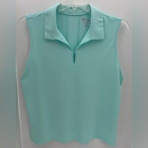 Lillie Green Women’s Petite XL  Green Golf Polo Shirt activewear